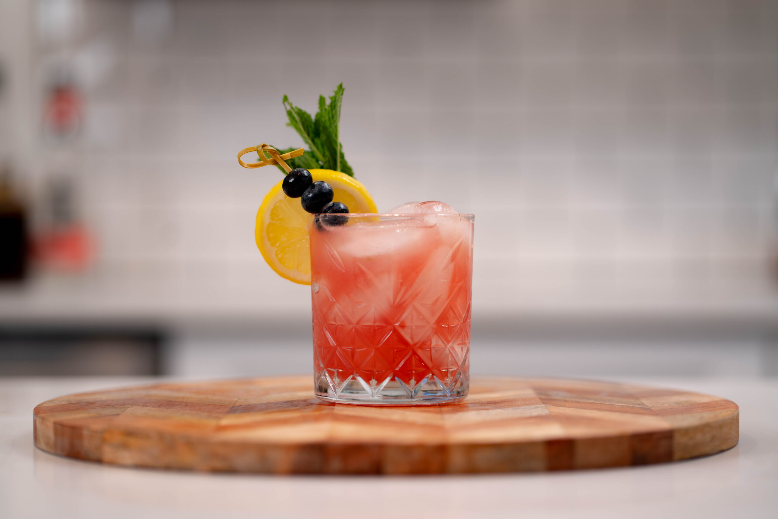 Blueberry Bourbon Smash