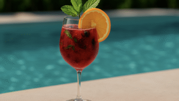 Blueberry Aperol Spritz