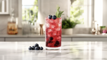 Blueberry Sprite Mocktail
