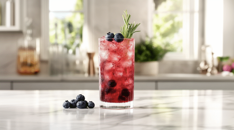 Blueberry Sprite Mocktail