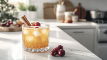 Bourbon Apple Cider Fizz