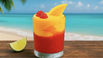 Frozen Raspberry Mango Margarita