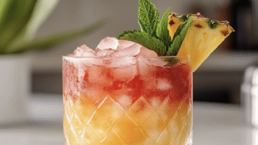 Pineapple Rum Swizzle