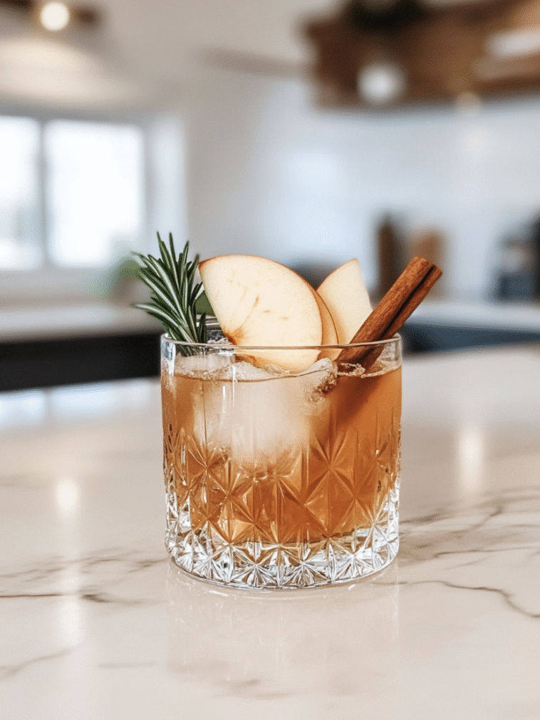 Smoky Apple Cider Paloma Mocktail