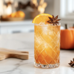 Spiced Maple Bourbon Fizz