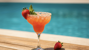 Strawberry Champagne Margarita