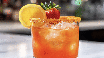 Strawberry Lemonade Aperol Margarita