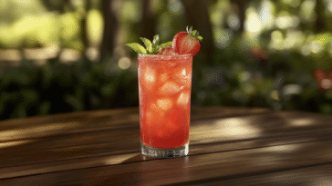 Strawberry Mango Bourbon Smash