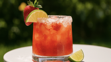 Strawberry Mezcal Margarita