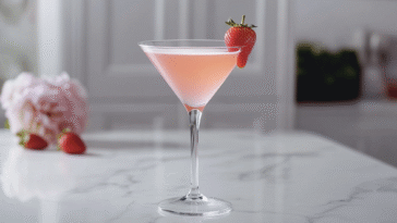 Strawberry Rose Martini